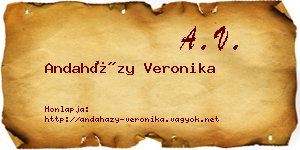 Andaházy Veronika névjegykártya